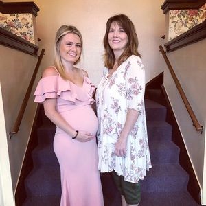 Ruffled flounce mermaid gown